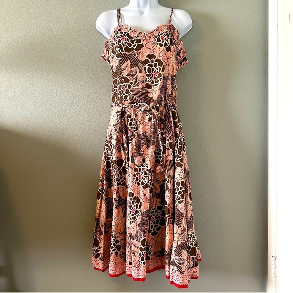 Vintage Womens Dress size 10 Pin-Up Fit & Flare Full Skirt - Picture 2 of 14